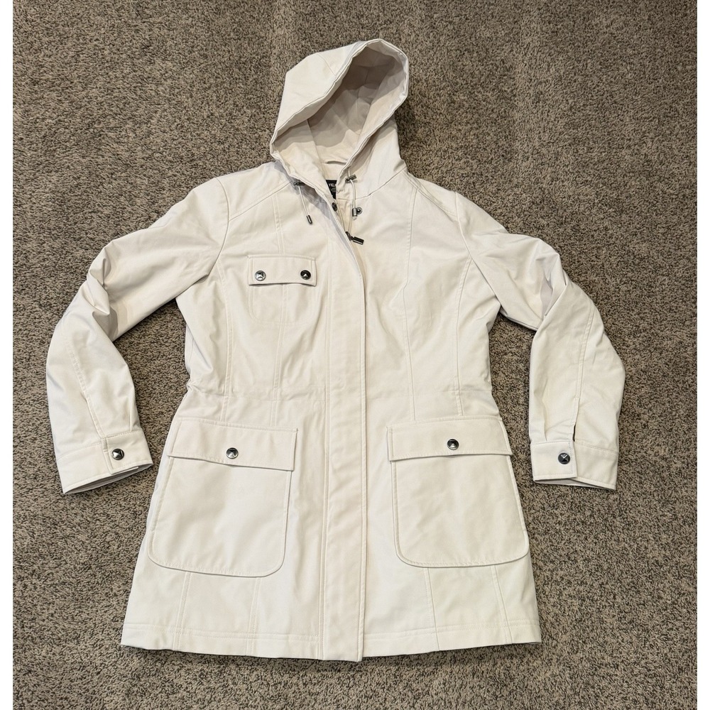 Kristen & Blake Women's Beige Soft shell Lightweight Jacket Sz M Pockets